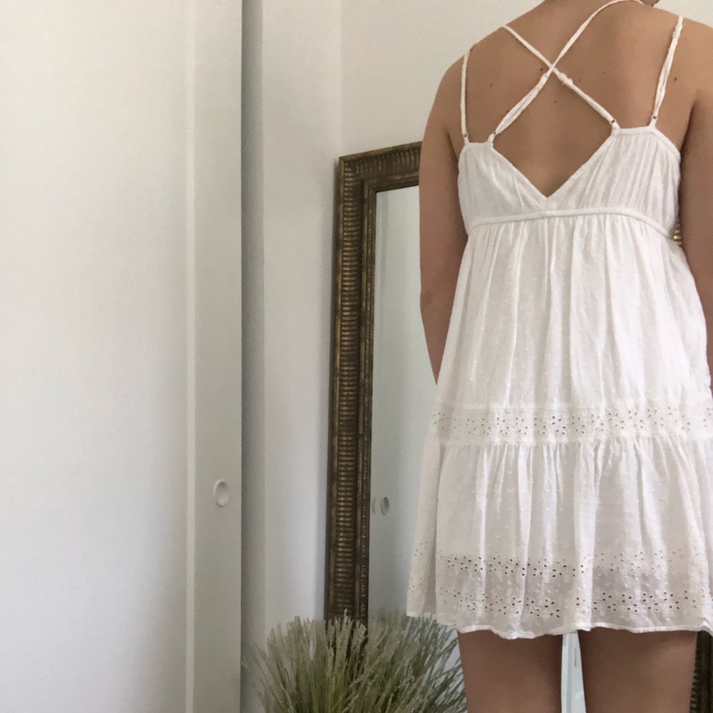 White beach dress